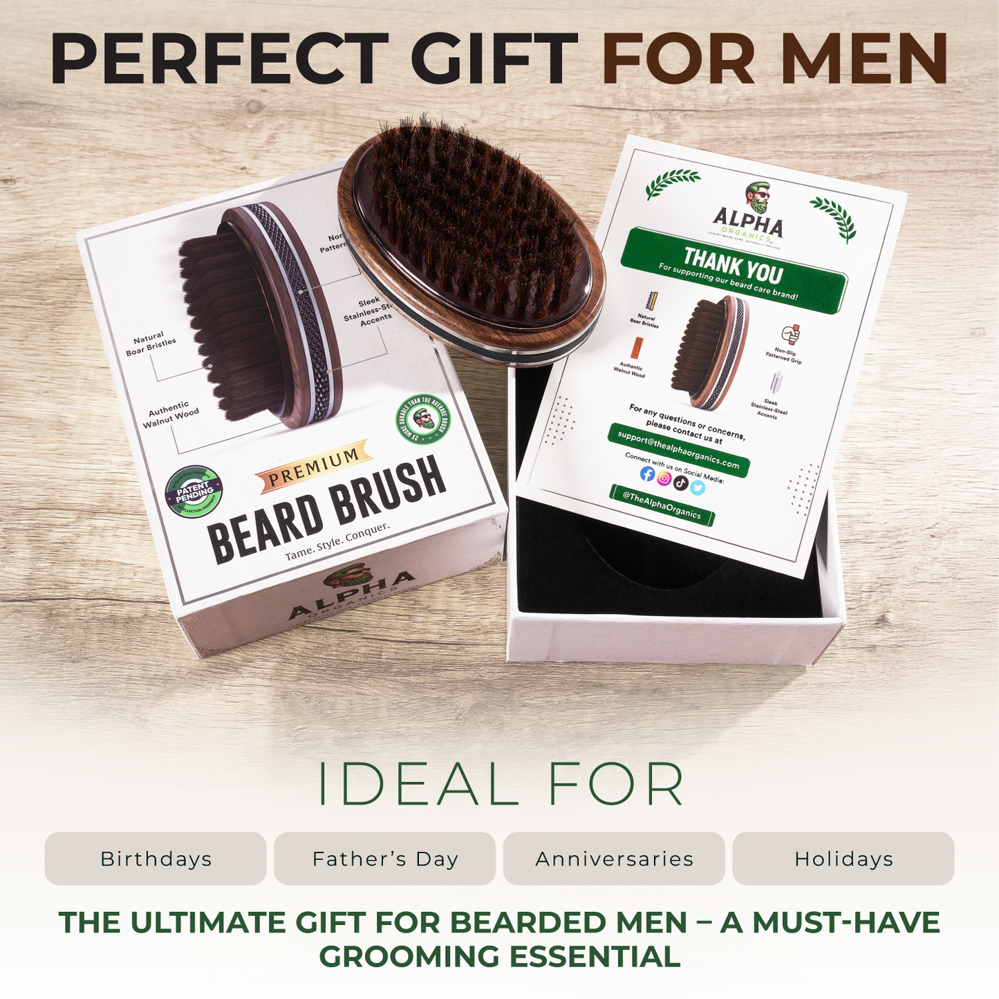 The Alpha Beard Brush - Luxury Redefined