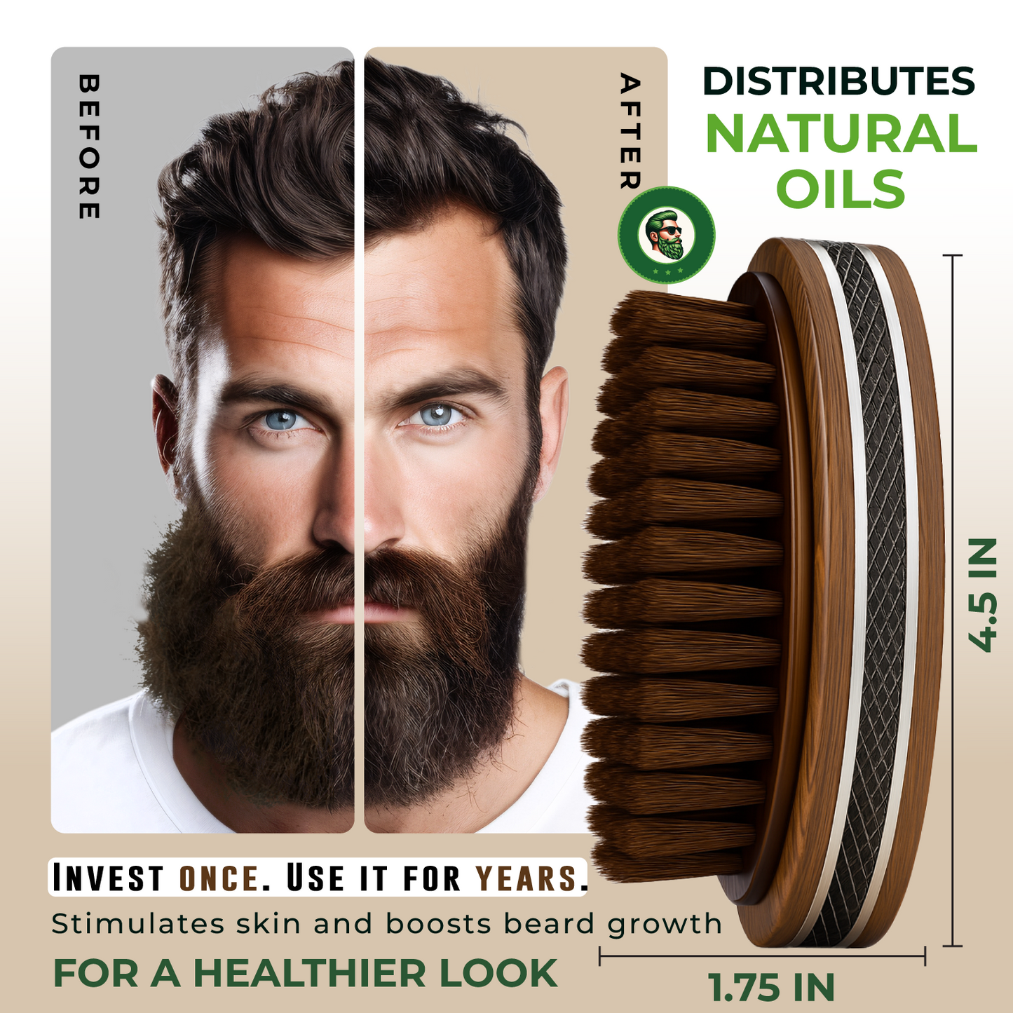 The Alpha Beard Brush - Luxury Redefined