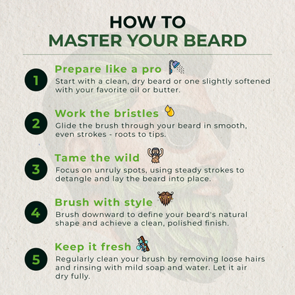 The Alpha Beard Brush - Luxury Redefined